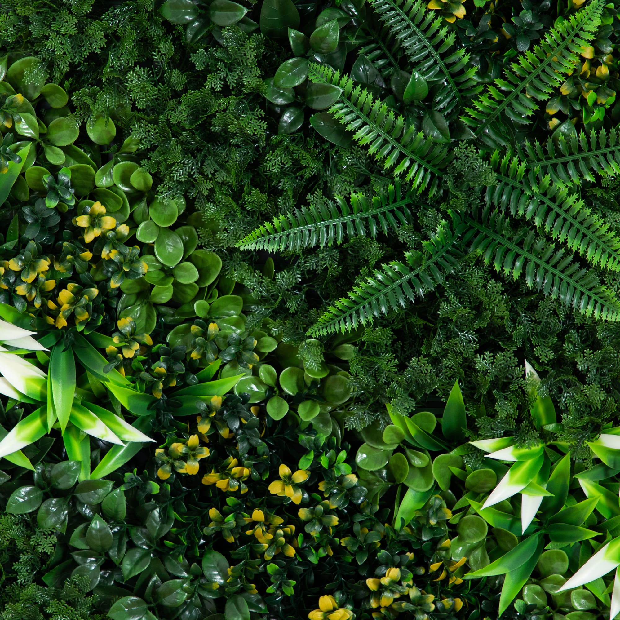 20" x 40" Framed Hawaiian Islands Artificial Living Wall Art Panel